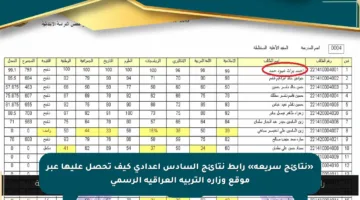 «نتائج سريعة» رابط نتائج السادس اعدادي كيف تحصل عليها عبر موقع وزارة التربية العراقية الرسمي